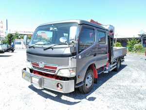 KK-XZU412M：中古ダブルキャブ・クレーン付小型（2t・3t）デュトロ 三重・新潟・富山エリア販売実績！【中古トラックのトラック王国】