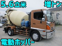 LKG-FJ7JDAA：中古ミキサー車（コンクリートミキサー）増トン（6t・8t