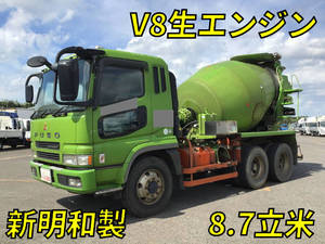 KL-FV50KJXD：中古ミキサー車（コンクリートミキサー）大型（10t）スーパーグレート 栃木・山形・群馬エリア販売実績！【中古 トラックのトラック王国】