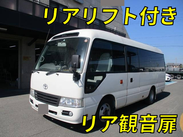 SDG-XZB46V：中古マイクロバス中型（4t）コースター 三重・新潟・静岡納車対応！【中古バスのトラック王国】