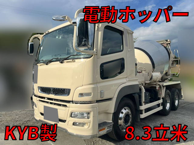 QKG-FV60VX：中古ミキサー車（コンクリートミキサー）大型（10t）スーパーグレート 東京・千葉・岩手納車対応！【中古トラックのトラック王国】