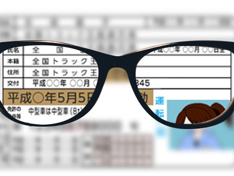 眼鏡市場で免許更新の為だけに購入した(視力1.0)ダックスの眼鏡(サングラス).